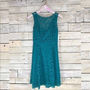 Lace Bridesmaid dress. Teal. Turquoise.